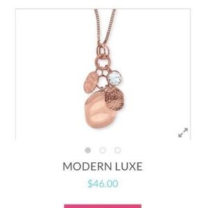 Premier designs rose gold necklace
